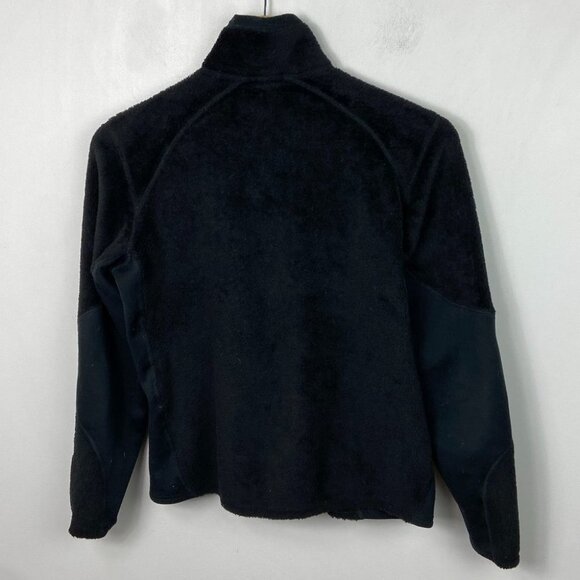 PATAGONIA Micro Fleece Full Zip Synchilla Sweater Black Size Small Hiking‎ Polar - Picture 7 of 9